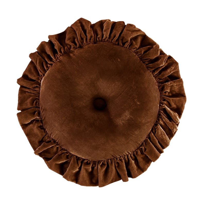 Stella Round Ruffled Pillow