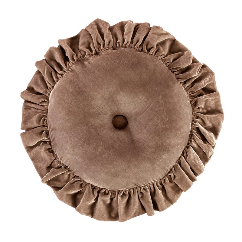 Stella Round Ruffled Pillow