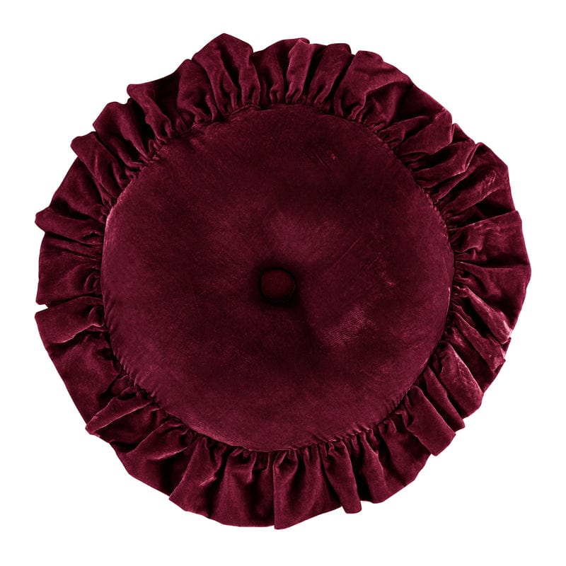 Stella Round Ruffled Pillow