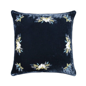 Stella Western Floral Embroidered Square Pillow