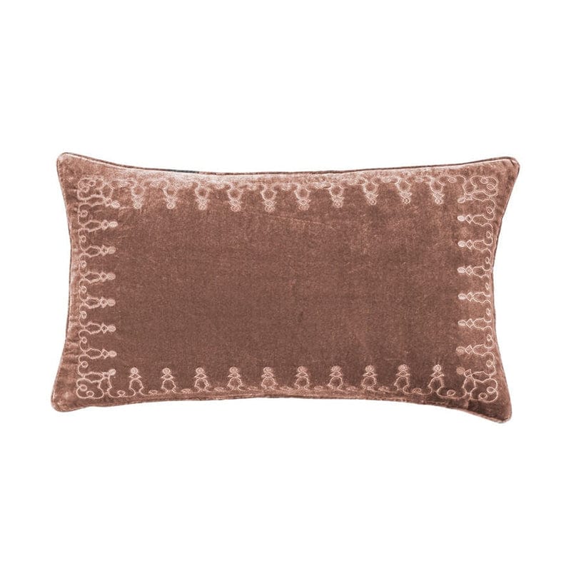 Stella Embroidered Lumbar Pillow