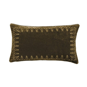 Stella Embroidered Lumbar Pillow