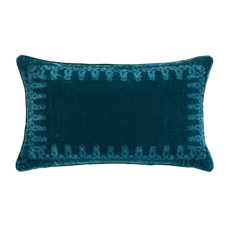 Stella Embroidered Lumbar Pillow