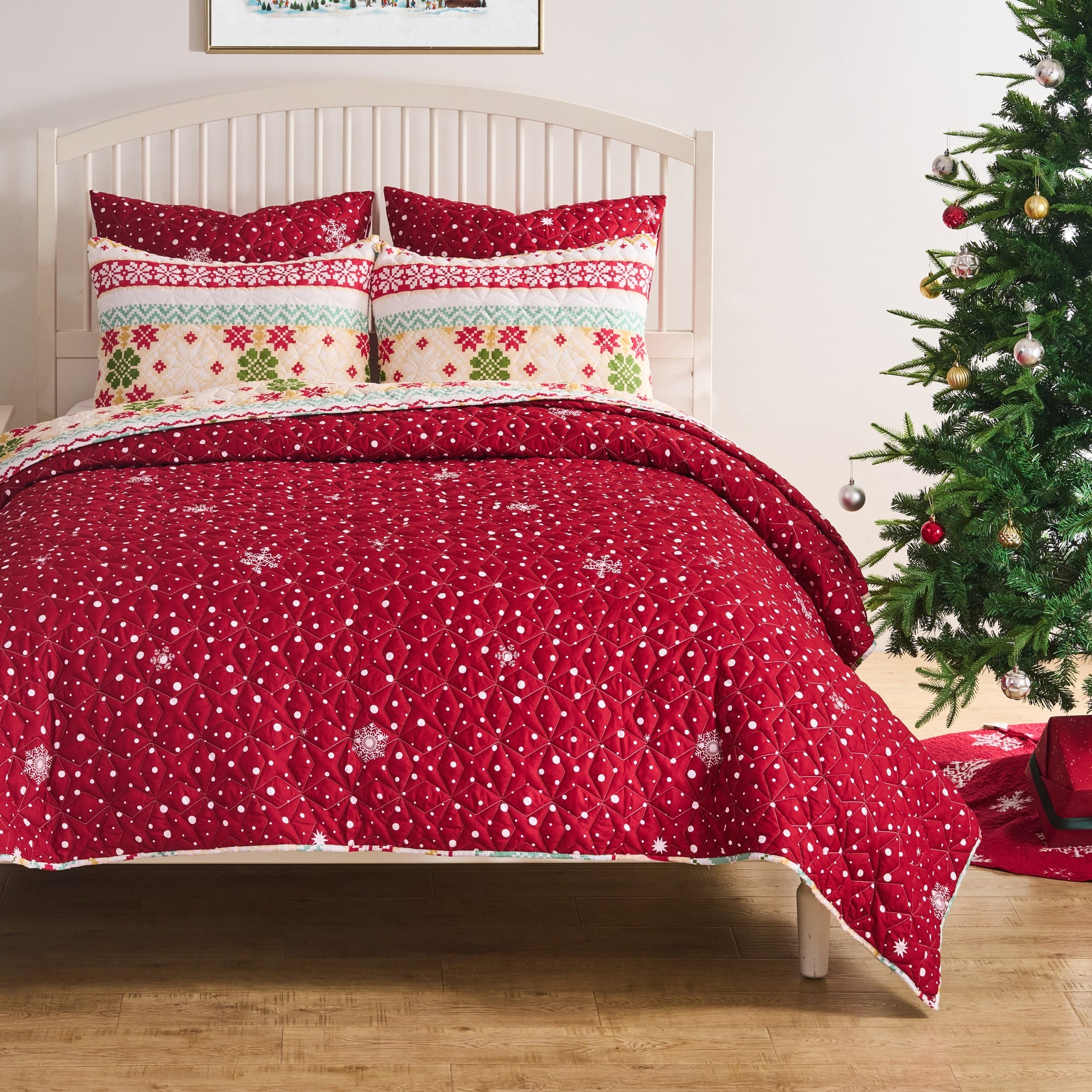 Fair Isle Snow Quilt Set