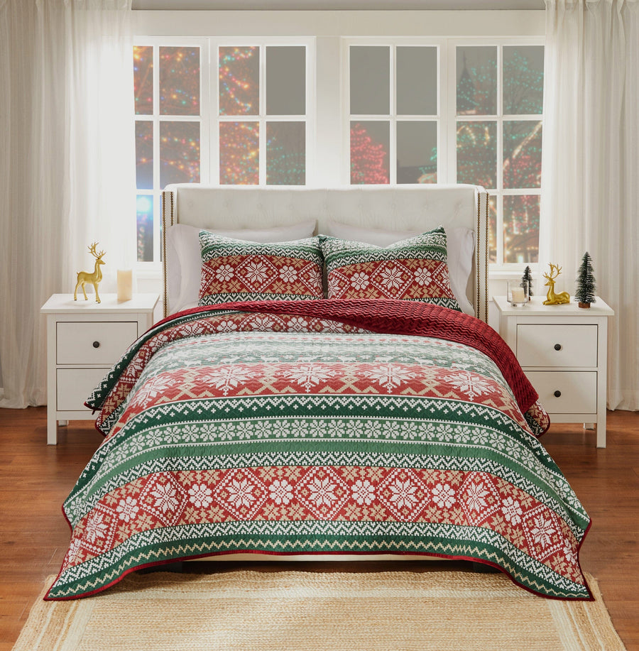 Fair Isle Christmas Pillow Sham