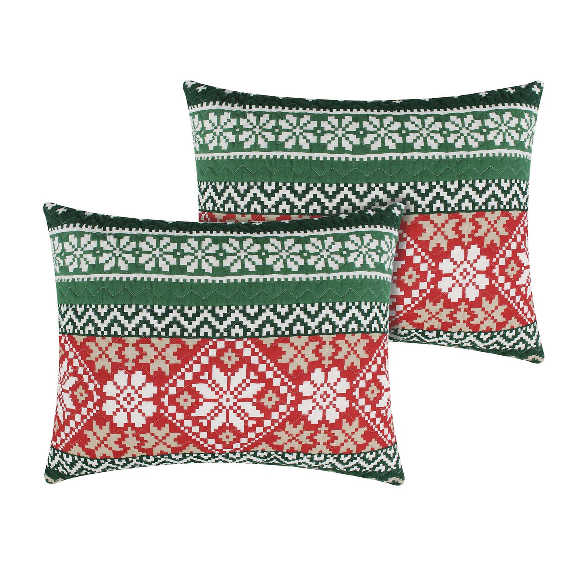 Fair Isle Christmas Pillow Sham