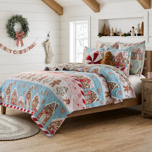 Gingerbread Lane Pastel Pillow Sham