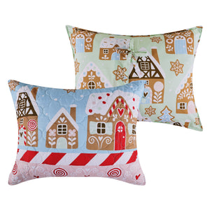 Gingerbread Lane Pastel Pillow Sham