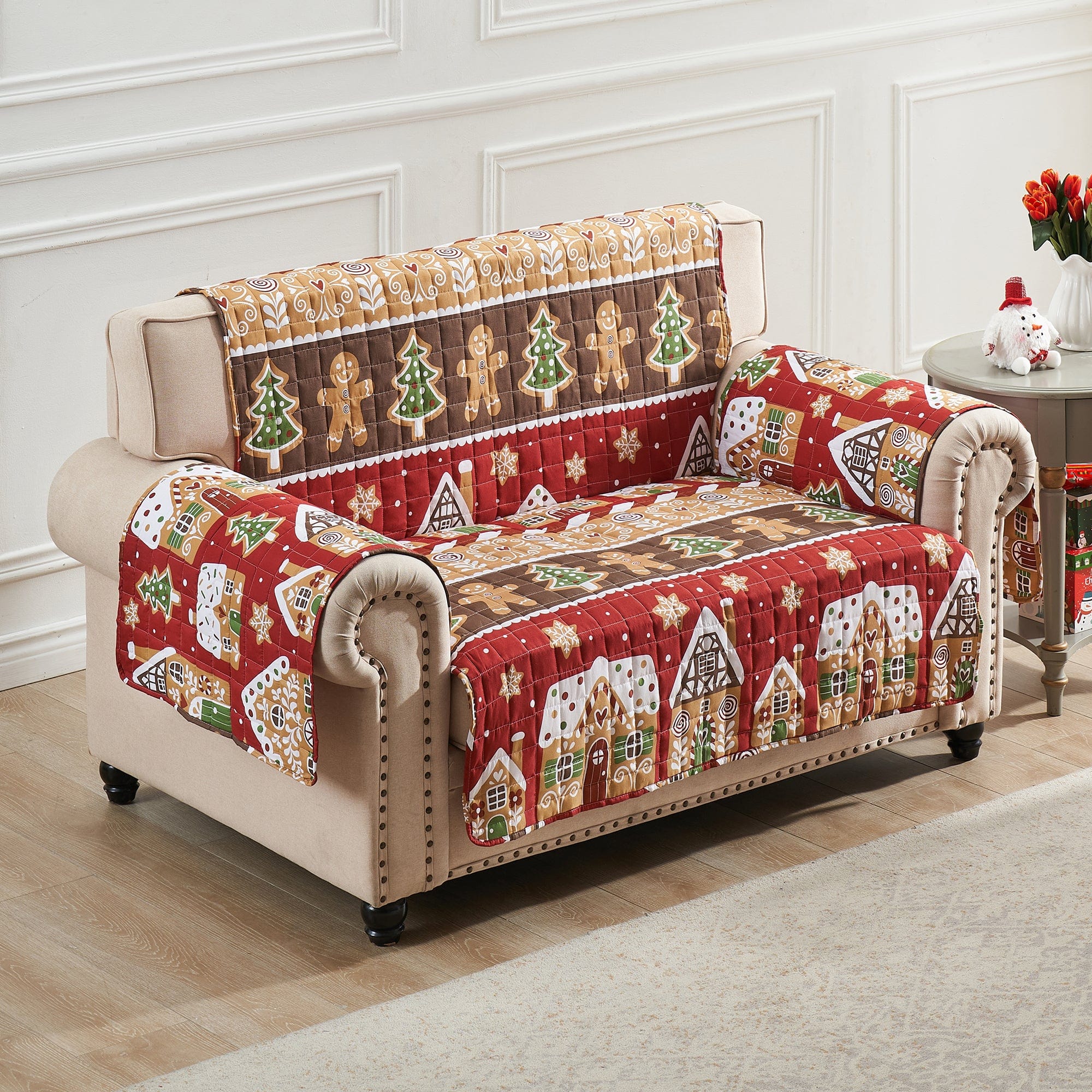 Gingerbread Lane Loveseat Cover