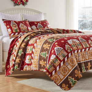 Gingerbread Lane Quilt Set