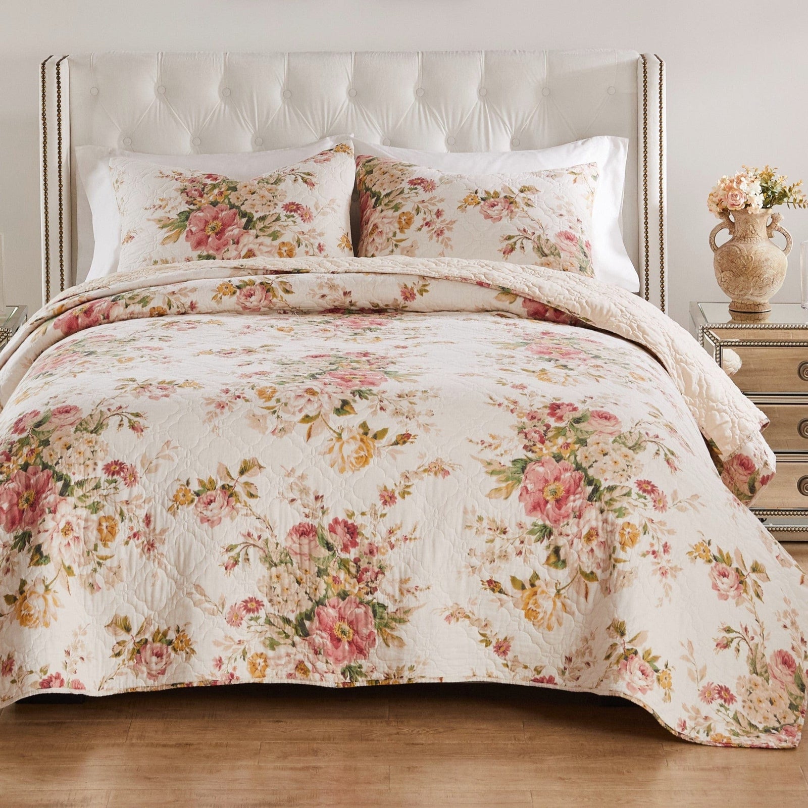 Grace Floral Quilt Set