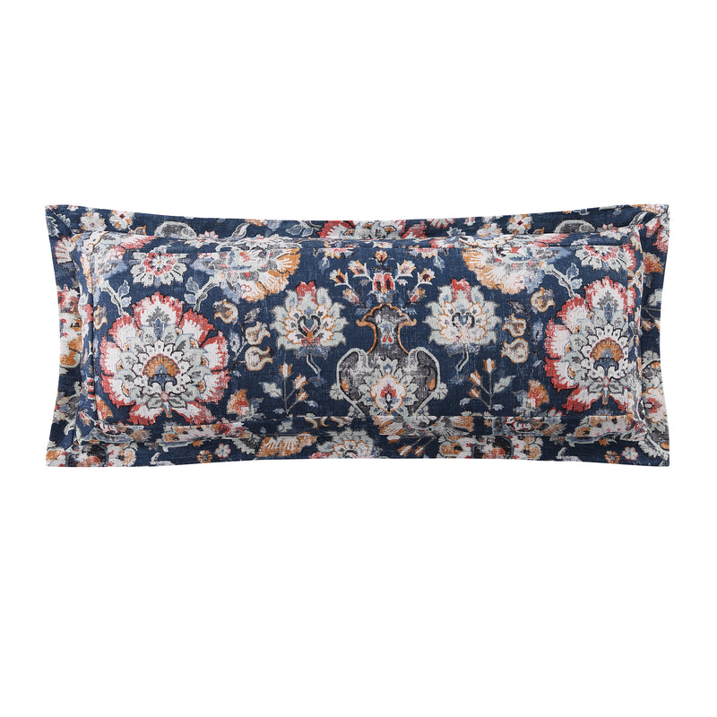 Derby Washable Linen Blend Lumbar Pillow