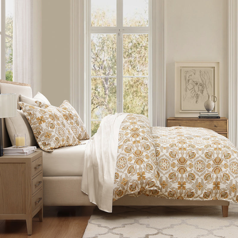 Andie Washable Linen Blend Comforter/ Duvet Cover Set