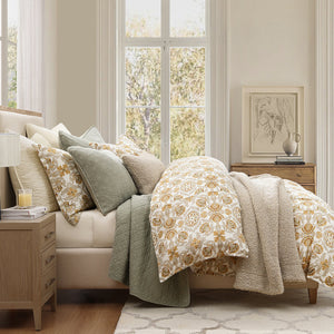 Andie Washable Linen Blend Comforter/ Duvet Cover Set
