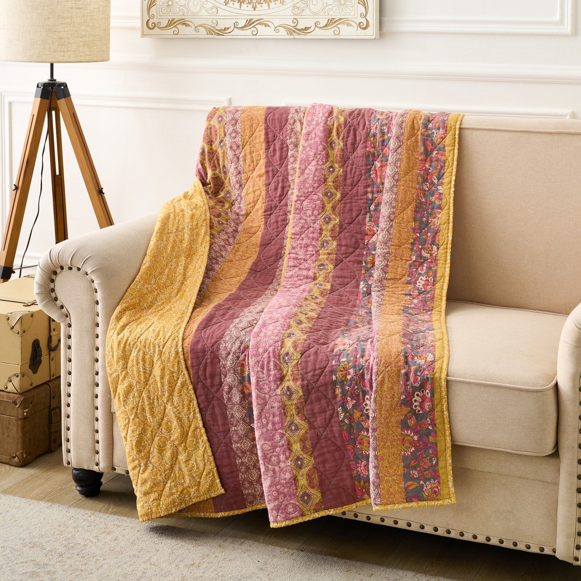 Marigold Quilted Throw