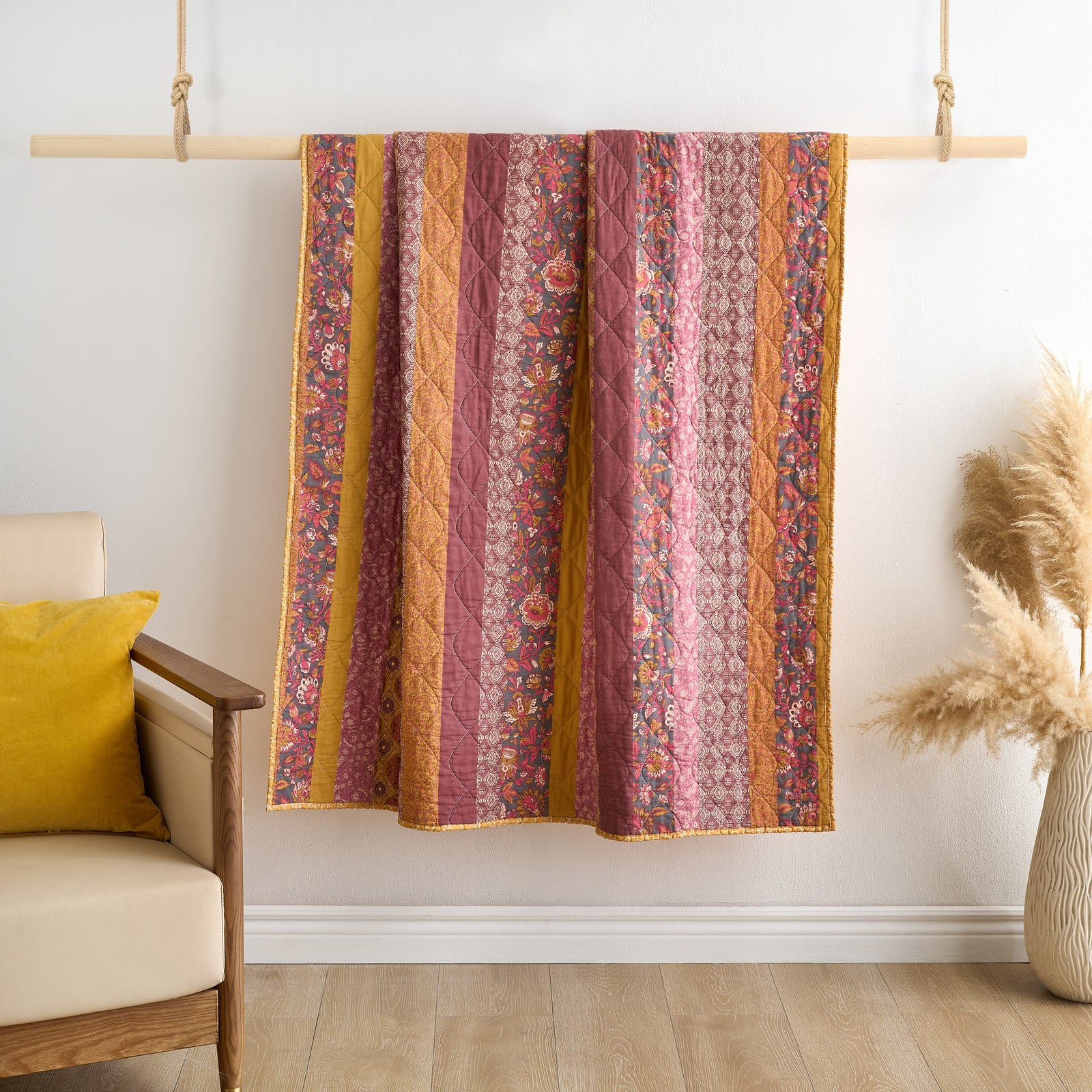 Marigold Quilted Throw