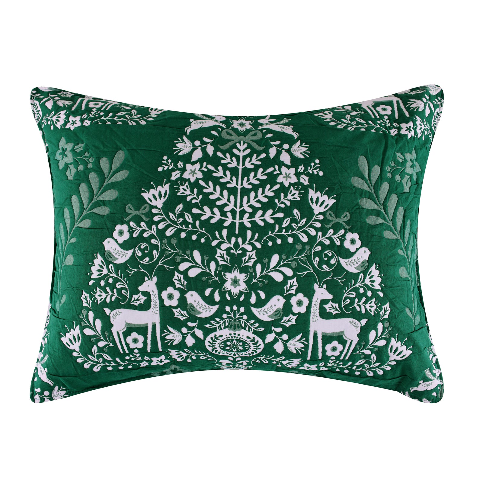 Noella Green Matelasse Pillow Sham