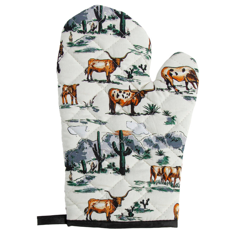 Ranch Life Tea Towel and Oven Mitt 3 Pc. Set