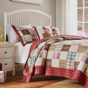 Oxford Red Quilt Set