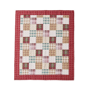Oxford Red Quilted Throw