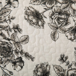 Lyla Floral Print Reversible Quilt Set