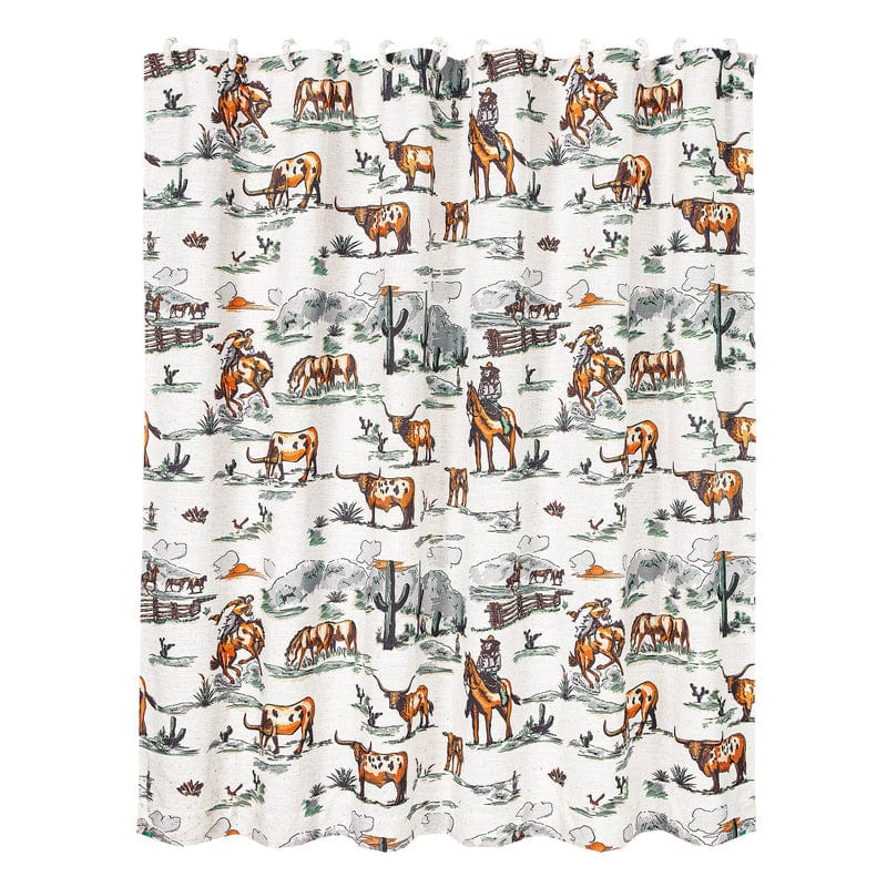 Ranch Life Shower Curtain- Multicolor