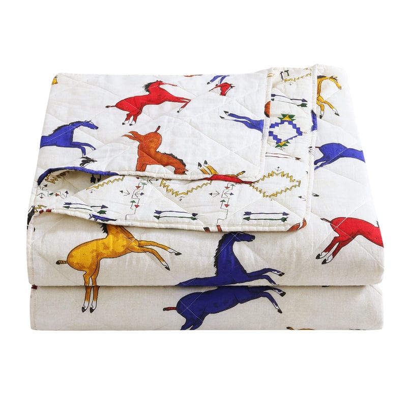 Wild Horses Reversible Quilt Set