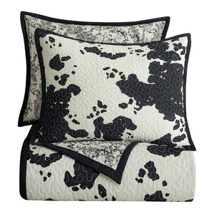 Clara Cowhide Reversible Quilt Set