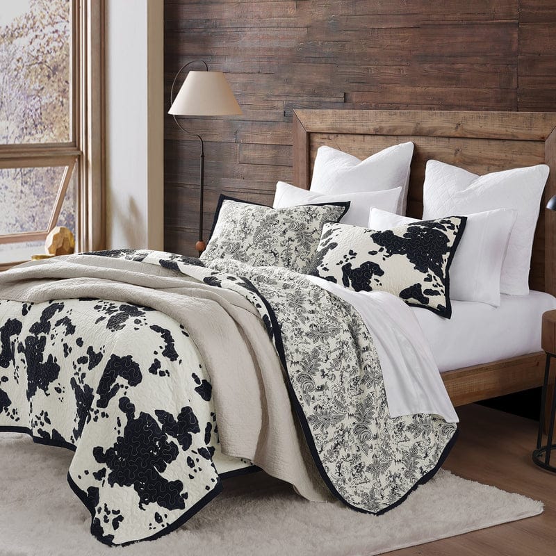 Clara Cowhide Reversible Quilt Set