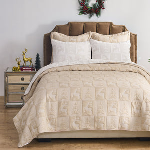 Reindeer Games Matelasse Coverlet Set
