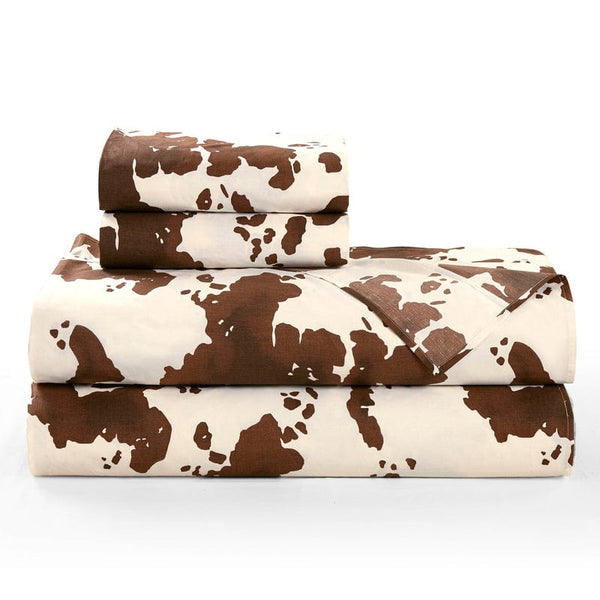 Elsa Cowhide Sheet Set - Retro Barn Country Linens