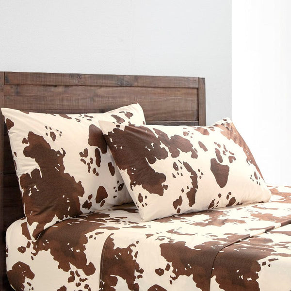 Elsa Cowhide Sheet Set - Retro Barn Country Linens