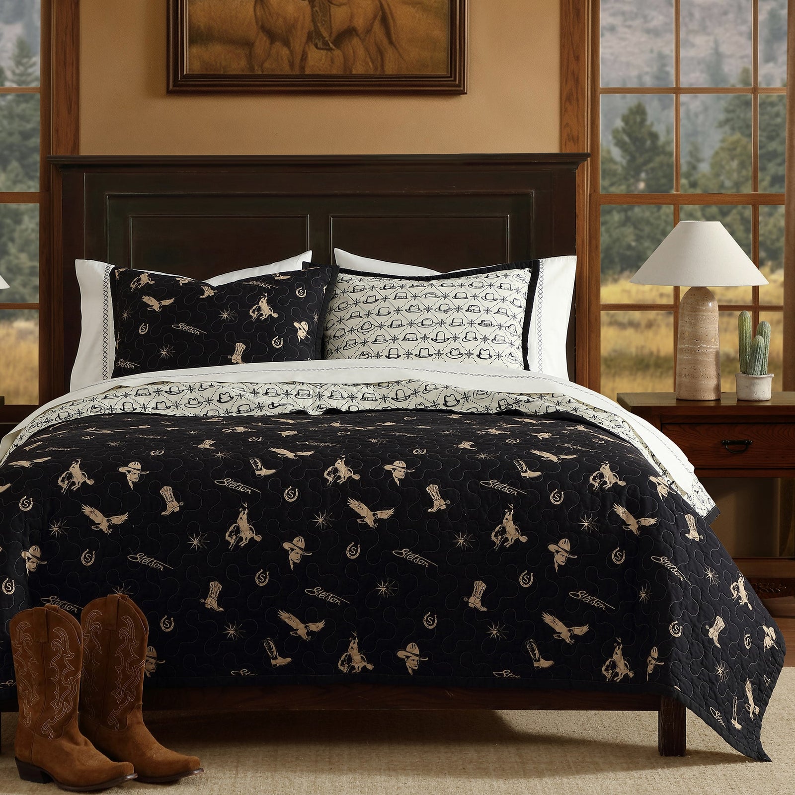 Conversation Reversible Quilt Set