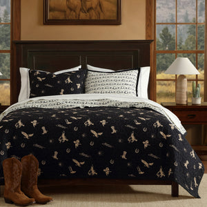 Conversation Reversible Quilt Set