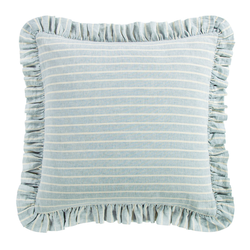 Larkspur 100% Linen Ruffled Euro Sham
