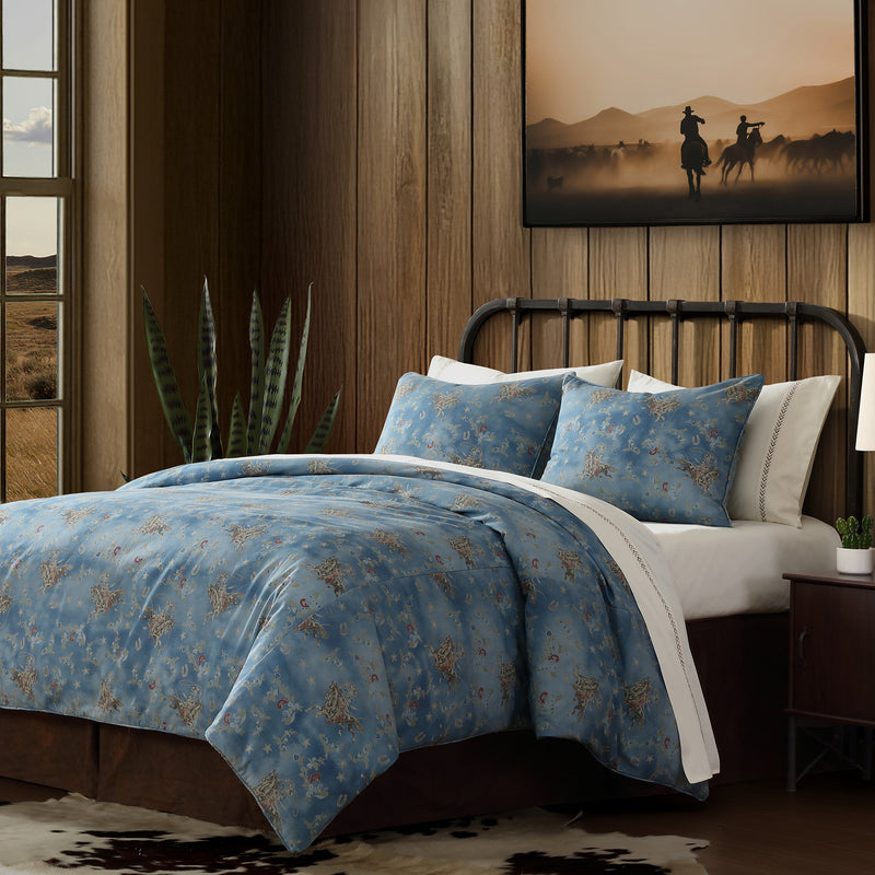Lee Washed Denim Comforter/ Duvet Cover Set