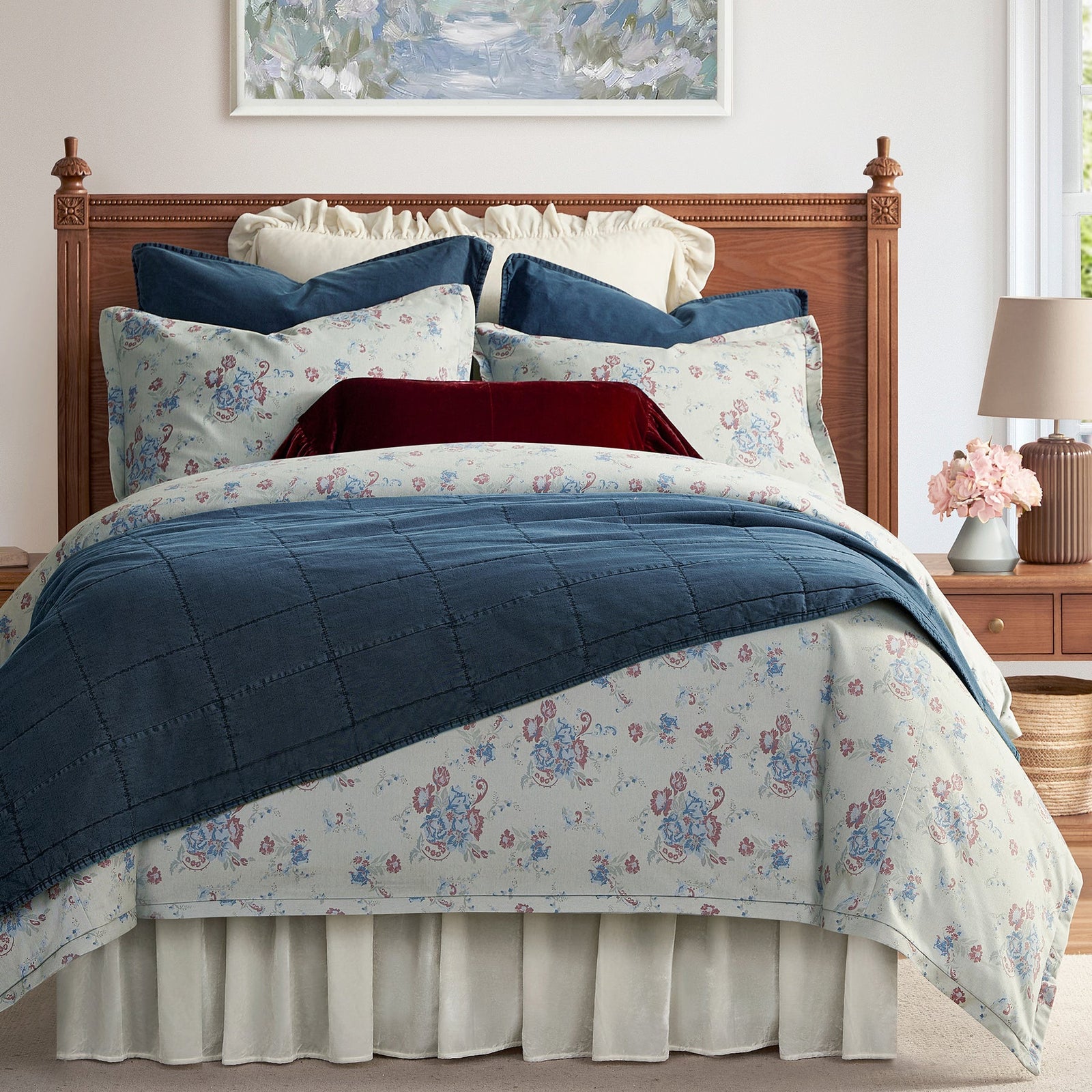 Rosabel Washed Denim Comforter/ Duvet Cover Set
