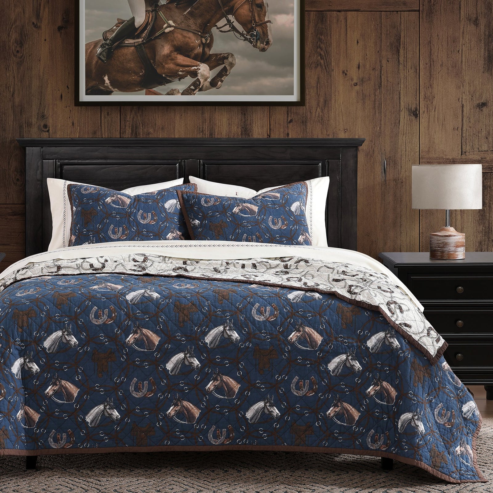 Saratoga Reversible Quilt Set