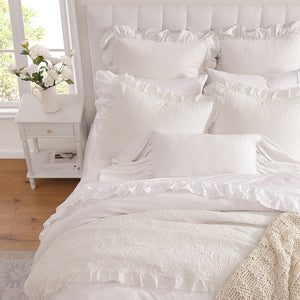 Sadie White Stonewashed Quilt Set