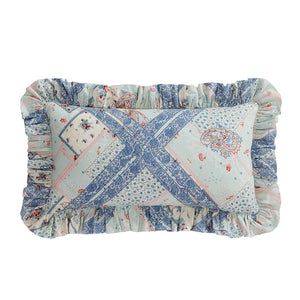 Mirabelle Ruffled Lumbar Pillow 14" x 26"