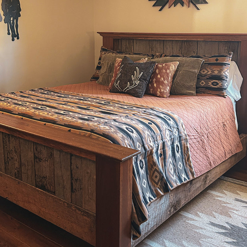 Taos Wool Blend Blanket Set