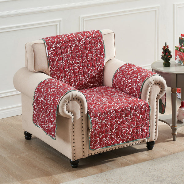 Willow Holiday Armchair Cover - Retro Barn Country Linens