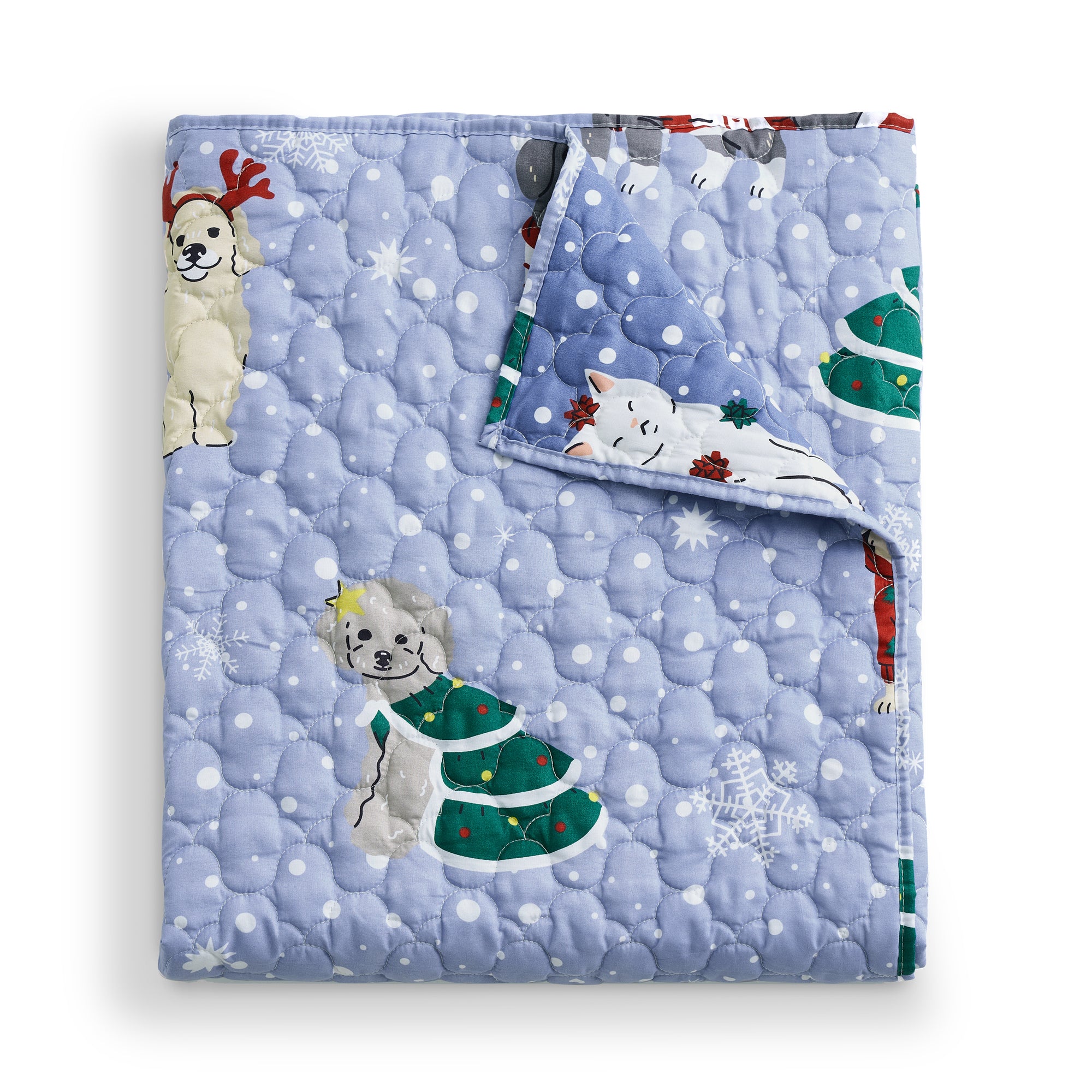 Winter Whiskers Throw Blanket