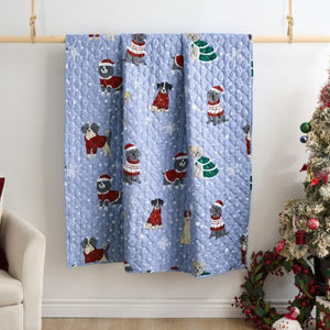Winter Whiskers Throw Blanket