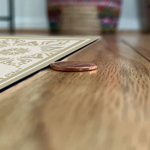 Sand Flower Vinyl Floor Cloth/Mat 