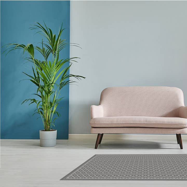 Estambul Gray Vinyl Floor Mat