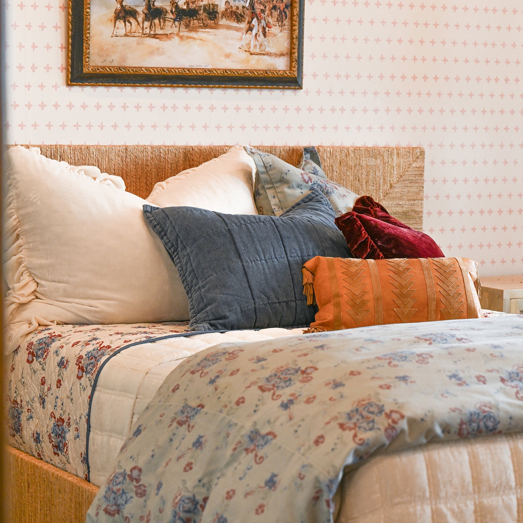 Rosabel Washed Denim Comforter/ Duvet Cover Set