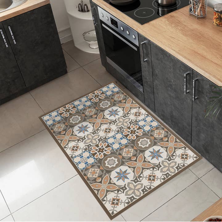Verona Tile Vinyl Floor Mat