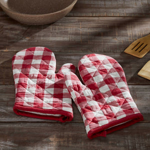 Annie Buffalo Red Check Oven Mitt Set of 2