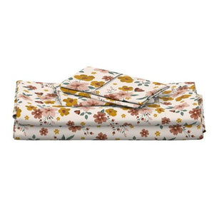 Autumn Bouquet Cotton Sheet Set